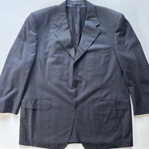 CANALI Blazer Mens 58R Dark Gray Suit Jacket Sport Coat Made in Italy Lee Newman